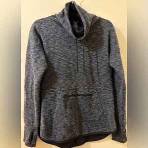 Funnel-neck Pullover Sweatshirt